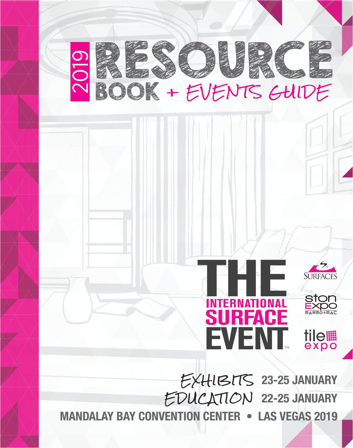 Granquartz Stone Care Systems Tise 2019 Resource Book events Guide by Informa Architecture