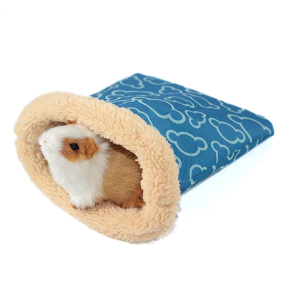 plush small animal sleeping bag pouch winter soft warm bed house cage nest for hamster guinea pig hedgehog rat chinchillas color randomly amazon ca pet