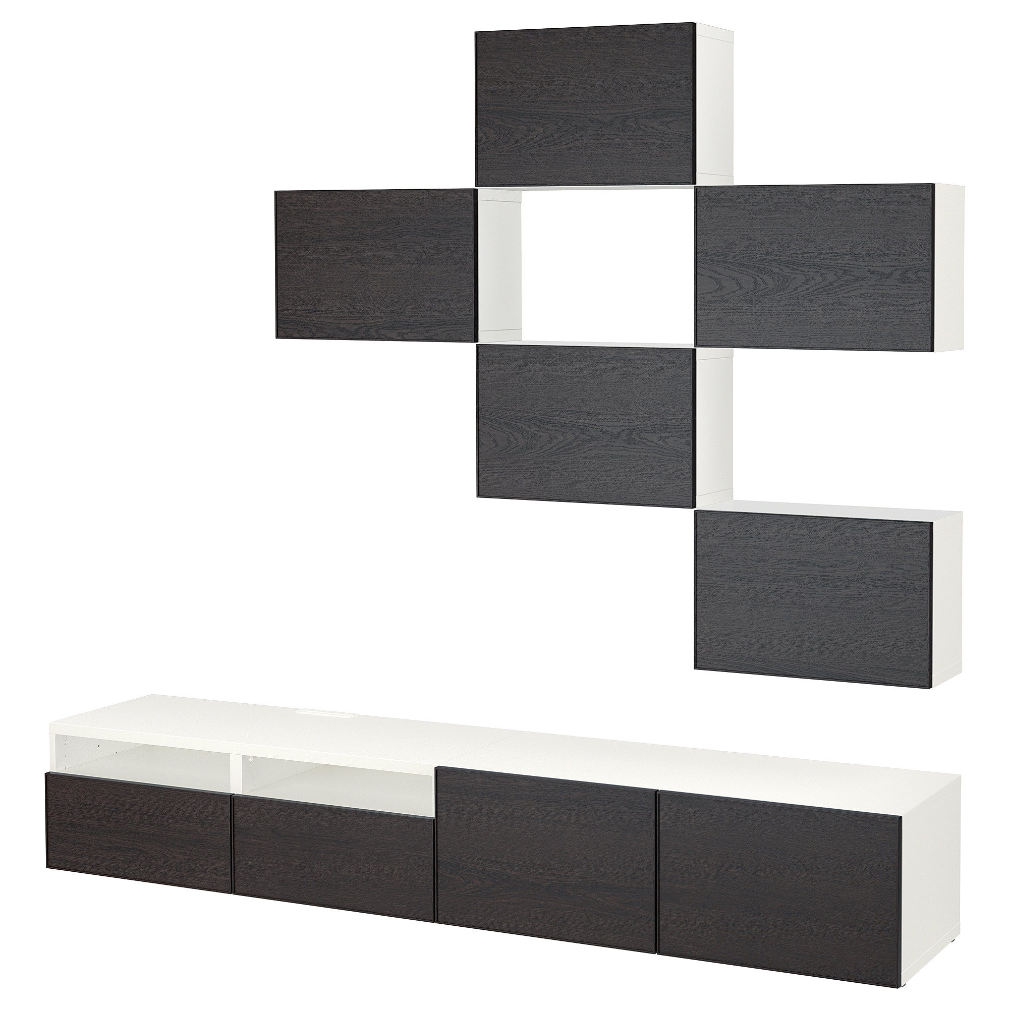 ikea besta tv storage combination