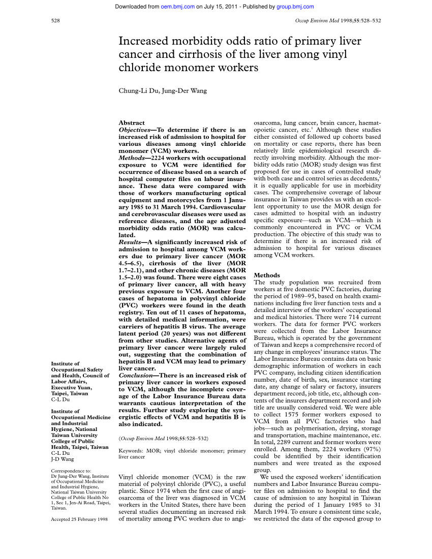 pdf health risk assessment on residents living with groundwater contaminated by chlorinated hydrocarbons