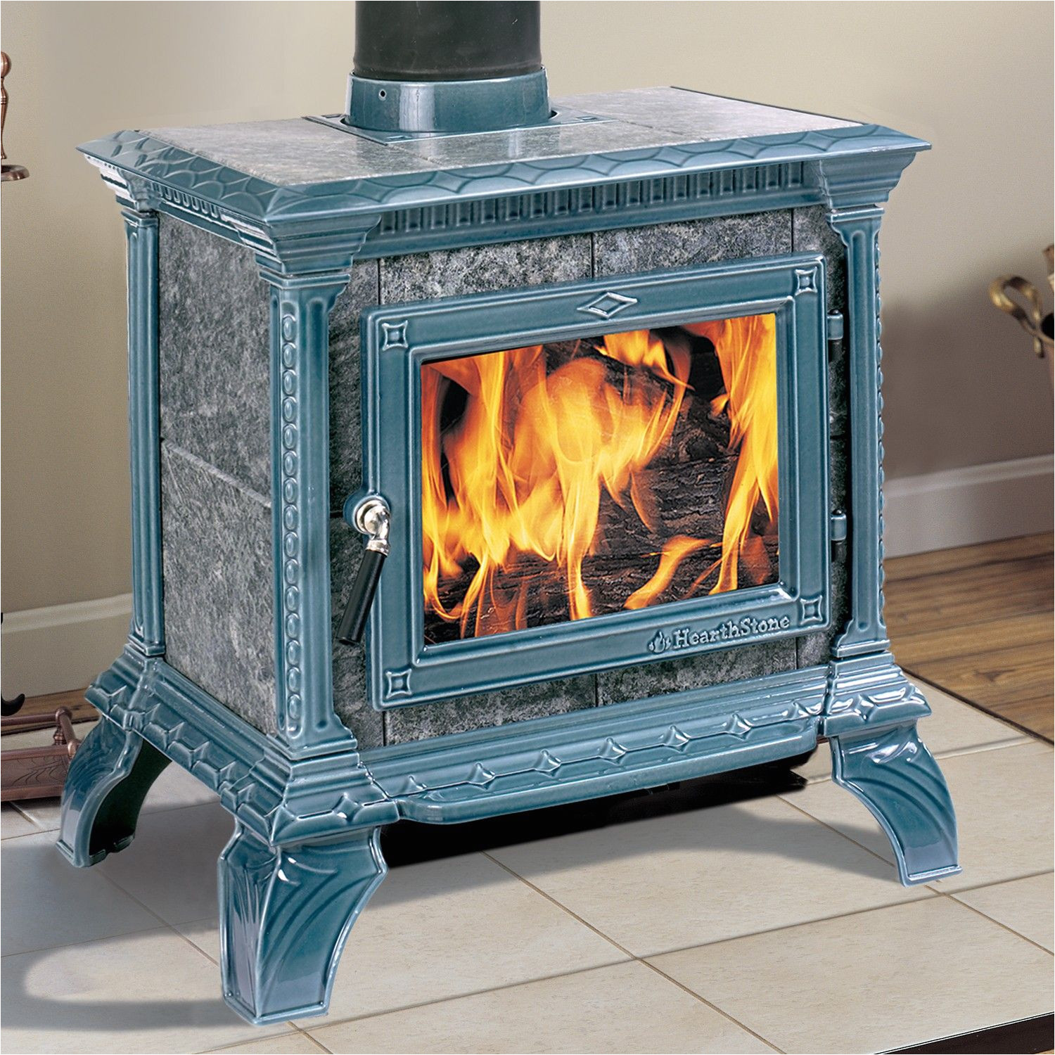New Wood Burning Stove Hearth with Simple Decor