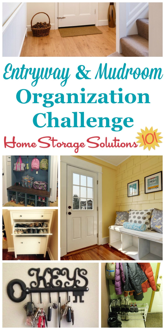 organize your entryway mudroom challenge