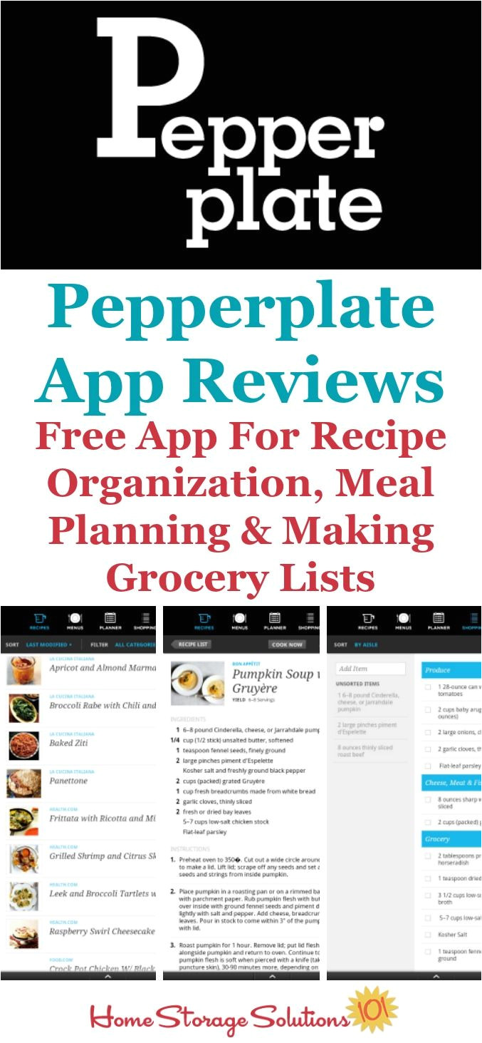 available for both apple and android that helps with recipe organization meal planning and making your grocery list on home storage solutions 101