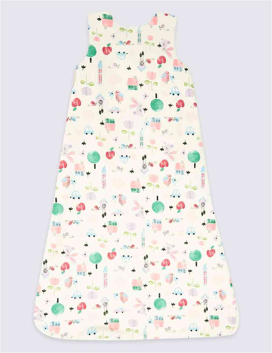 pure cotton printed 2 1 tog sleeping bag