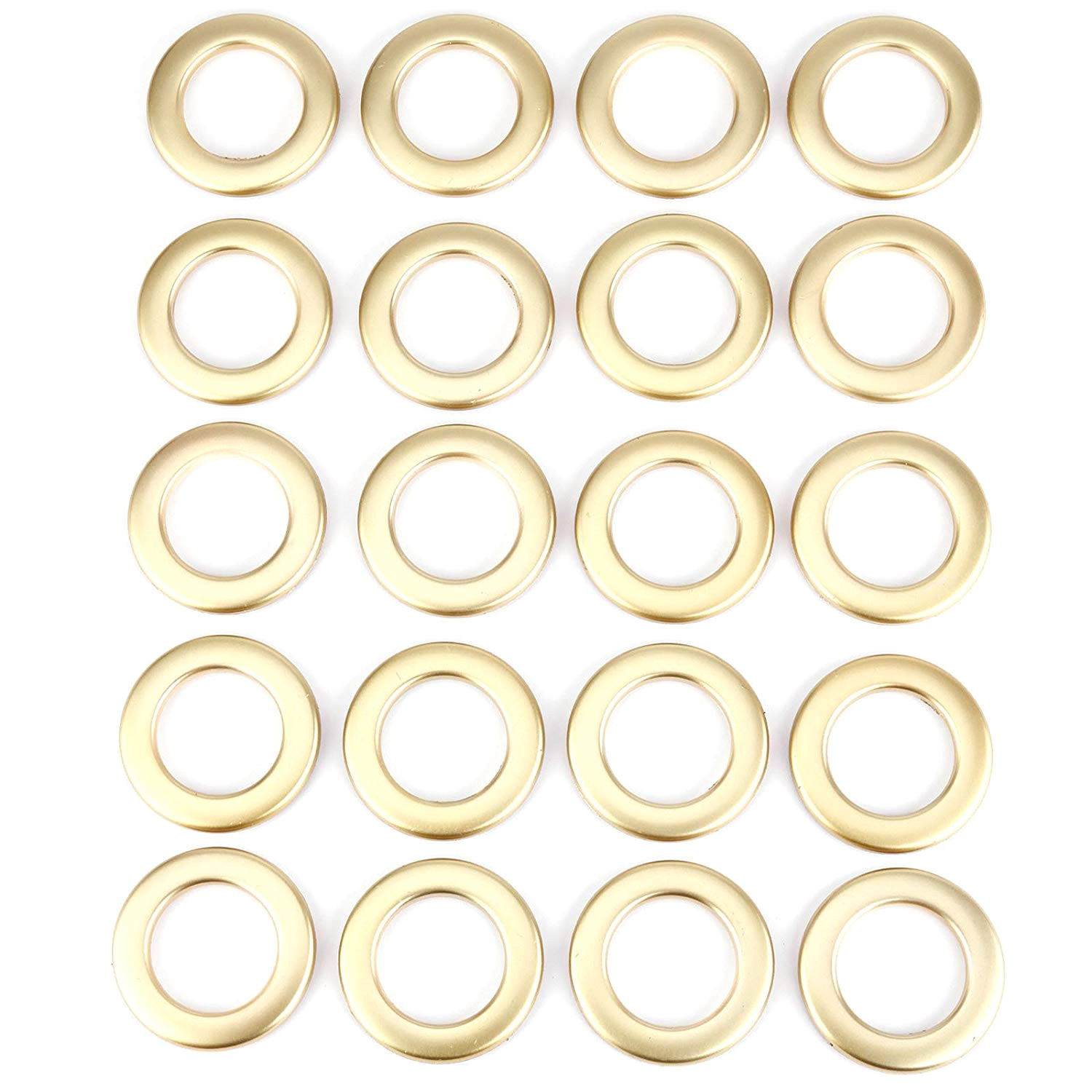 surepromise 20 pcs round shape plastic ring for eyelet curtain blinds drapery circle slide rings clips grommets low noise matt gold amazon co uk kitchen