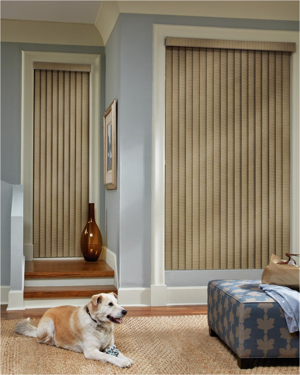 graber vertical blinds are perfect for patio doors and large windows selecting a bold color or pairing the existing decor will surely make a statement