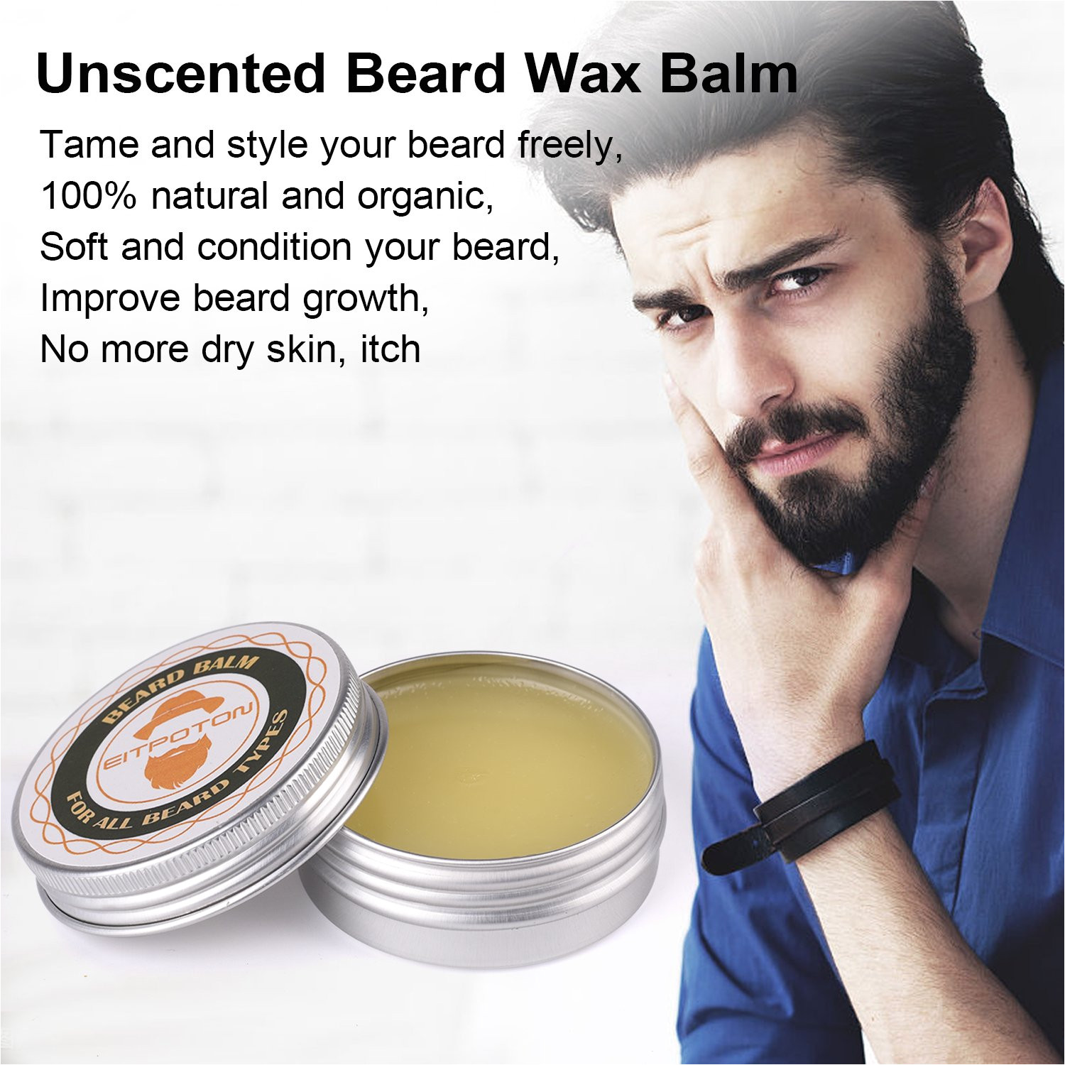 amazon com beard kit beard grooming trimming kit for men care eitpoton beard growth gift set with mustache beard balm wax unscented beard oil
