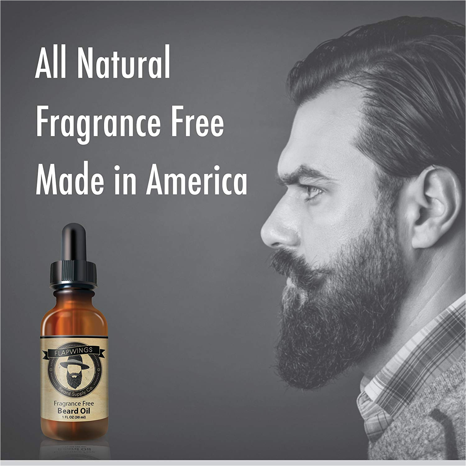 amazon com flapwings beard oil leave in conditioner softener and moisturizer for men 100 pure natural premium unscented mustache and goatee growth oil