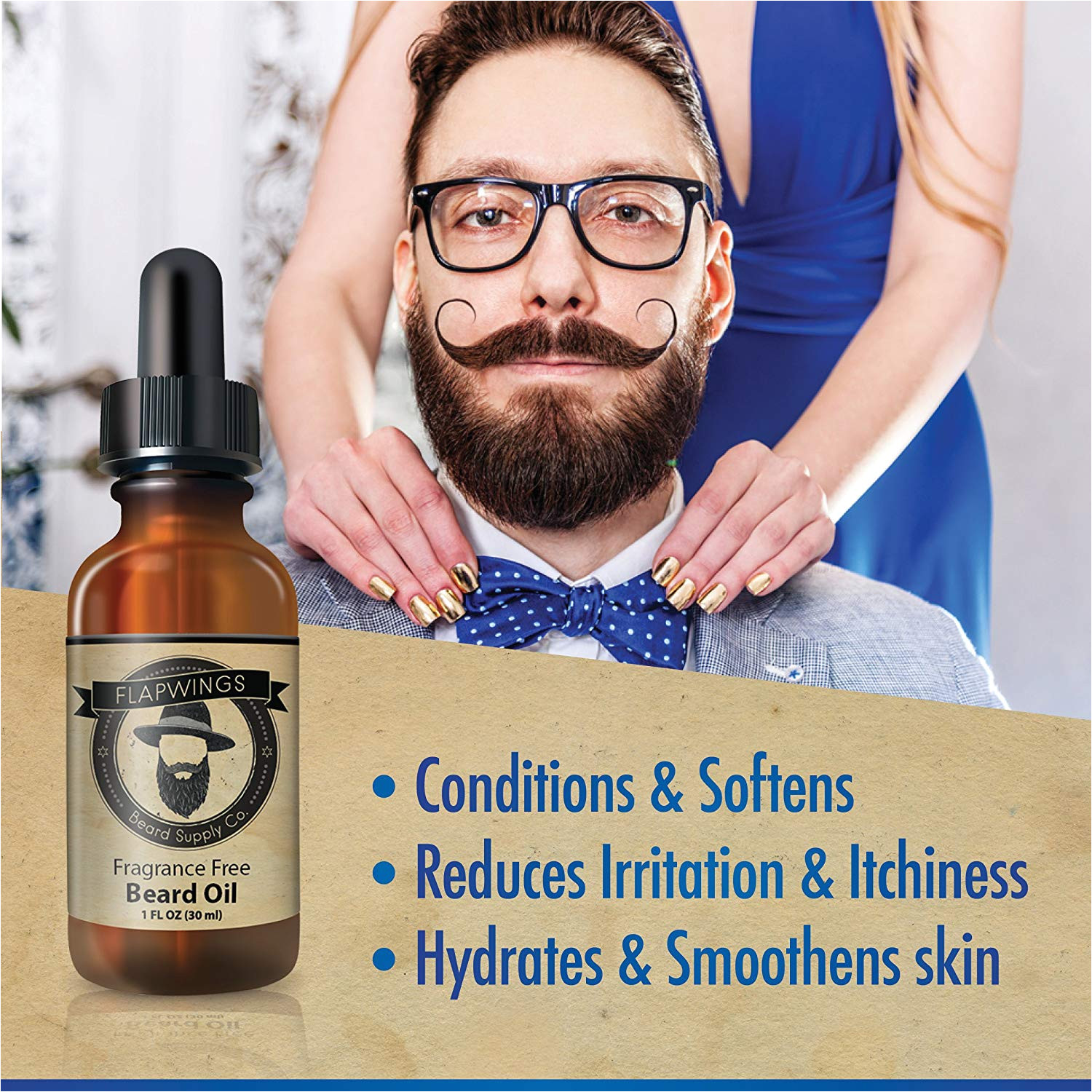 amazon com flapwings beard oil leave in conditioner softener and moisturizer for men 100 pure natural premium unscented mustache and goatee growth oil