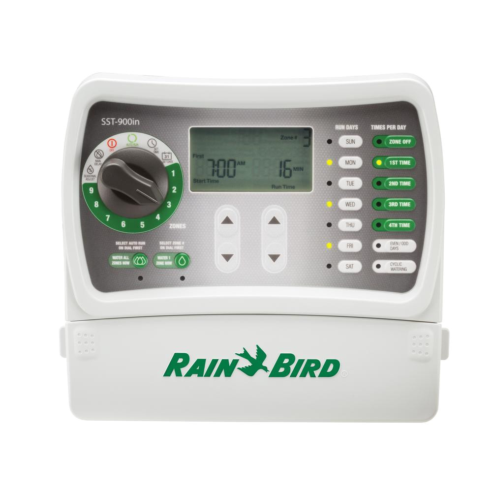 rain bird 9 station indoor simple to set irrigation timer