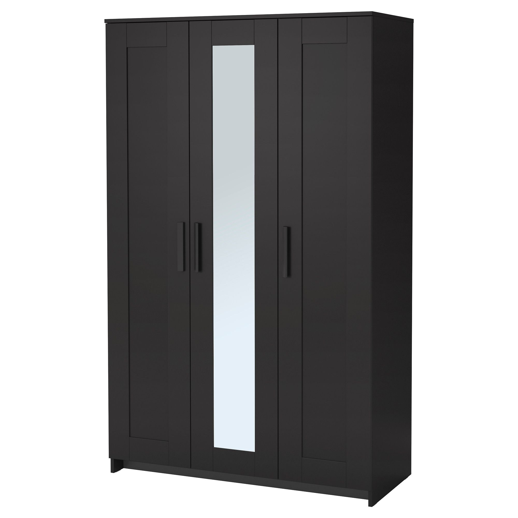 brimnes wardrobe with 3 doors black black 46x74 3 4 buy brimnes wardrobe ikea wardrobe bedroom