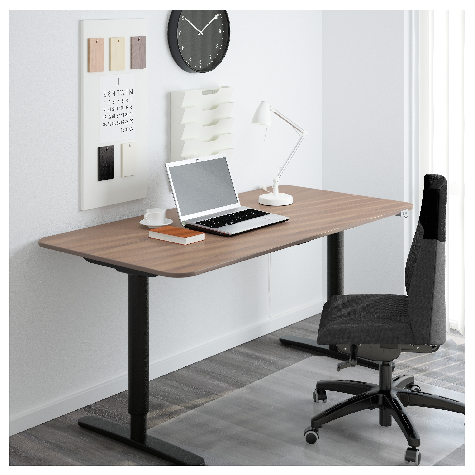 trendy ikea galant computer desks intended for bekant desk sit stand black brown