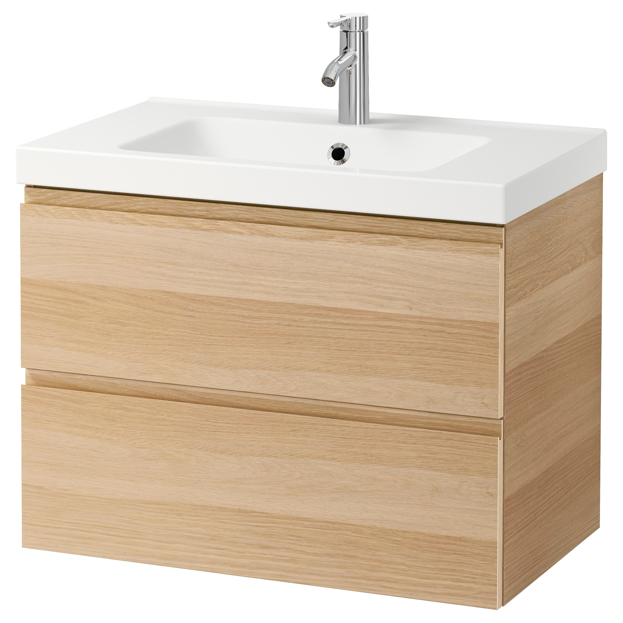 godmorgon odensvik sink cabinet with 2 drawers high gloss white ikea