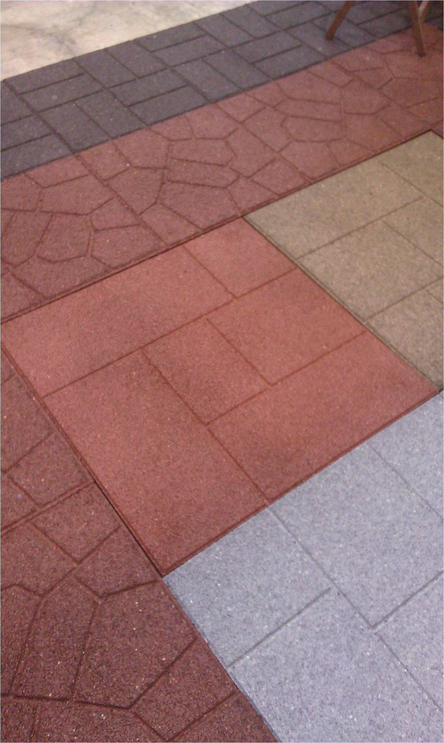 100 recycled rubber flooring tiles add long lasting beauty to an existing deck garage floor or patio