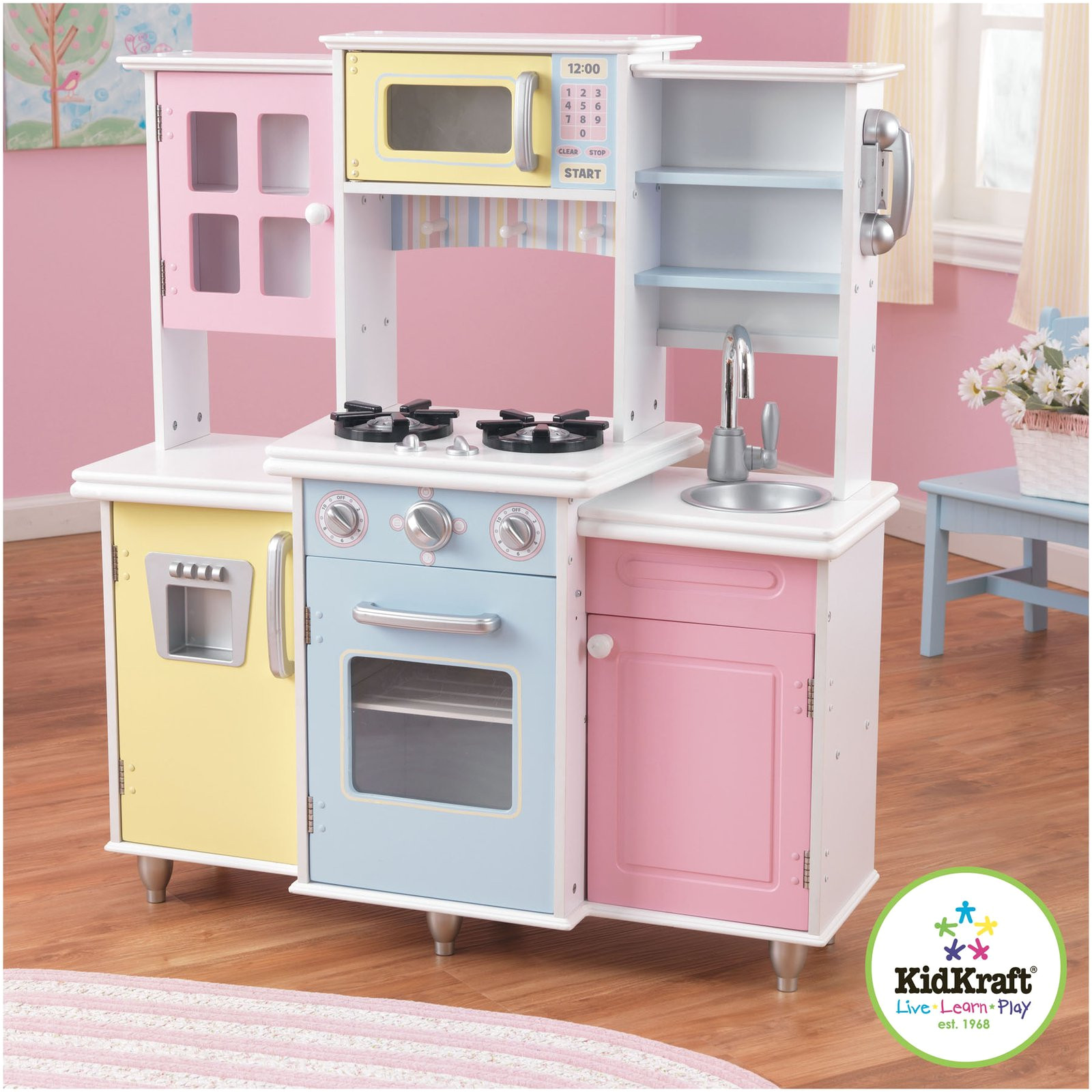 fascinating imaginarium all in one wooden kitchen set in tips get creative your child with wooden kitchen playsets