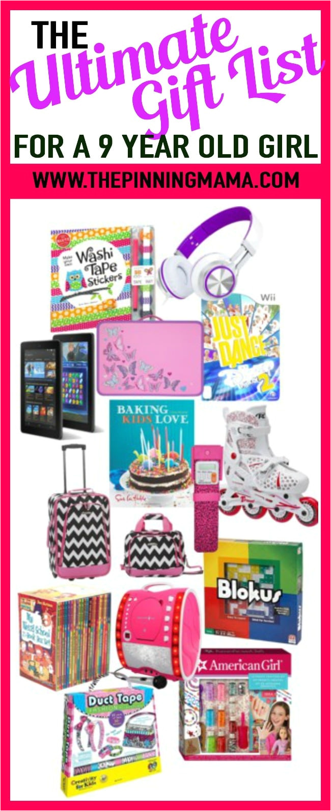the best gift ideas for a 9 year old girl includes ideas for games