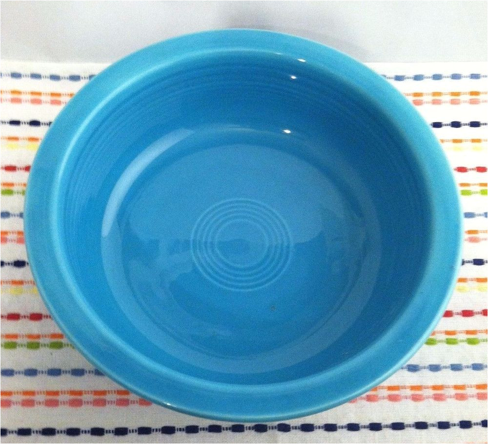 vintage fiestaware turquoise serving bowl fiesta hlc 8 5 nappy nappie bowl fiestaware