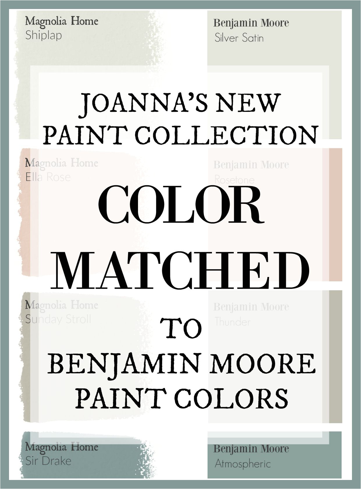 fixer upper s joanna gaines has a new paint line and this site has color matched