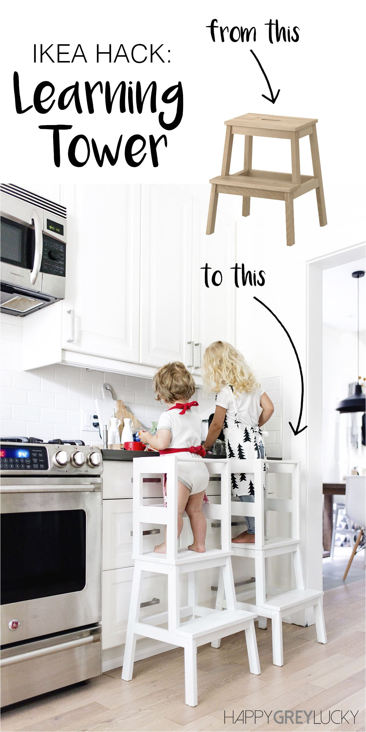 Kitchen Helper Stool Ikea Ikea Hack Diy Learning tower Using the Inexpensive Ikea Bekva M