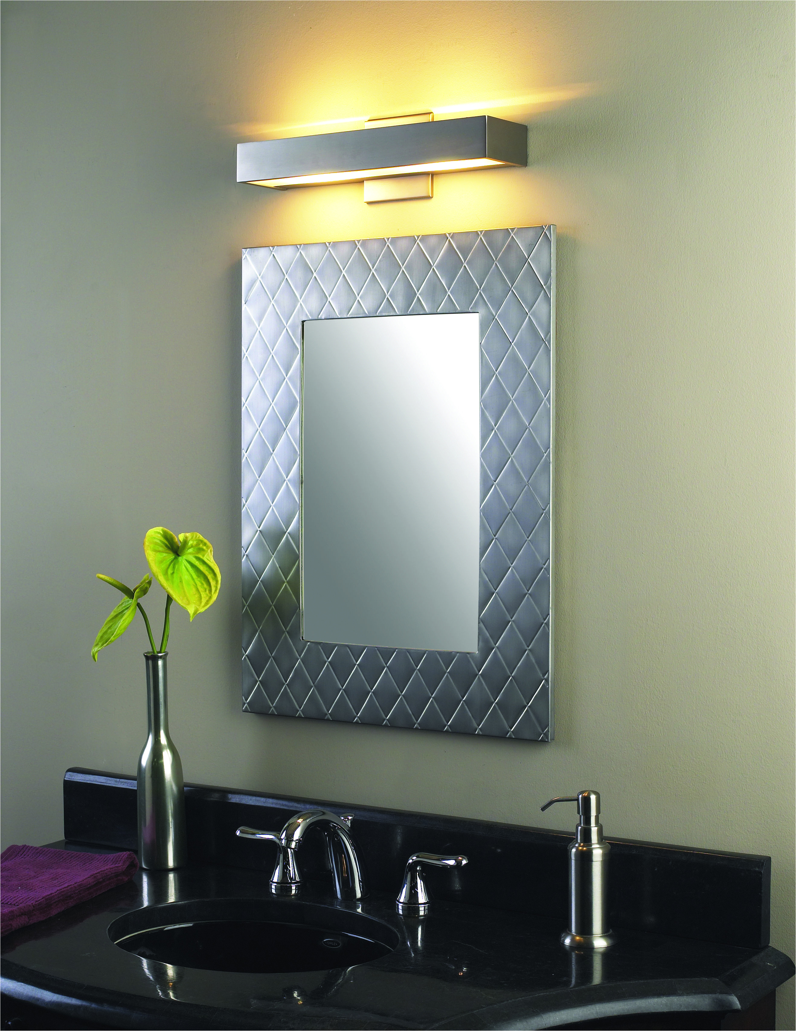 bathroom and vanity led lighting idea contemporary bathroom idea alpha led wall light by edge lighting