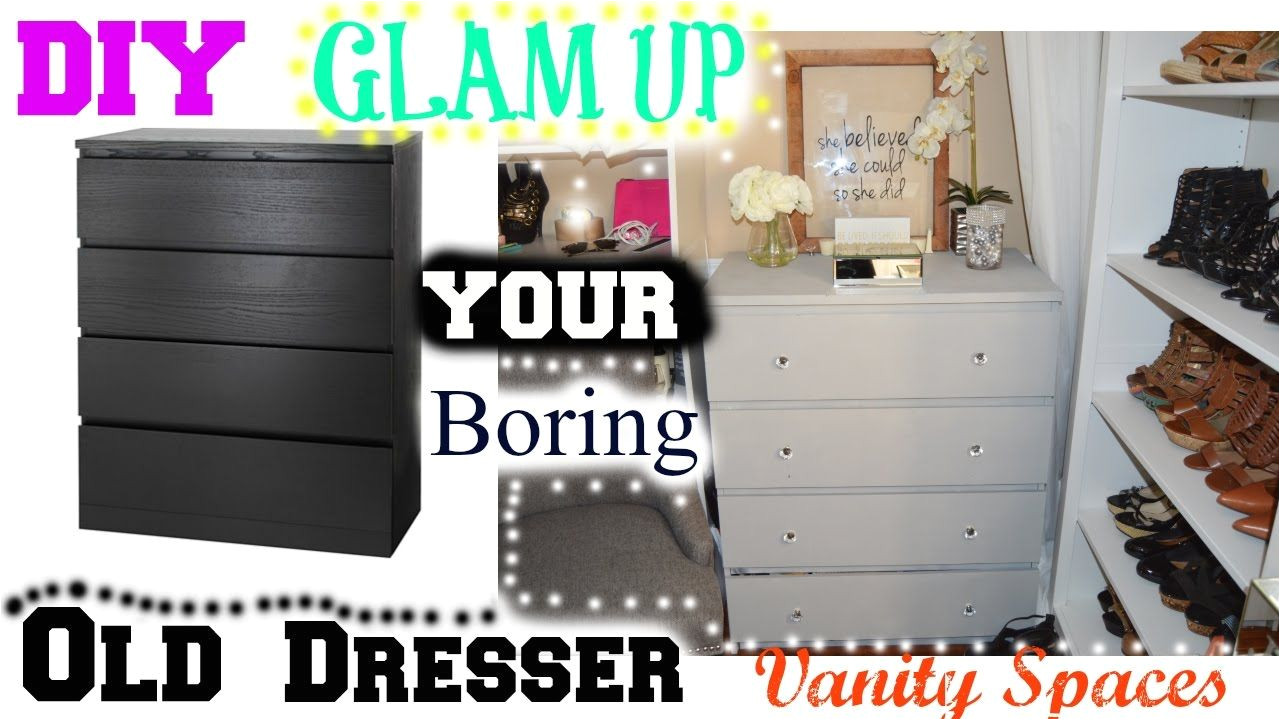 diy glam up your boring old dresser ikea hacks