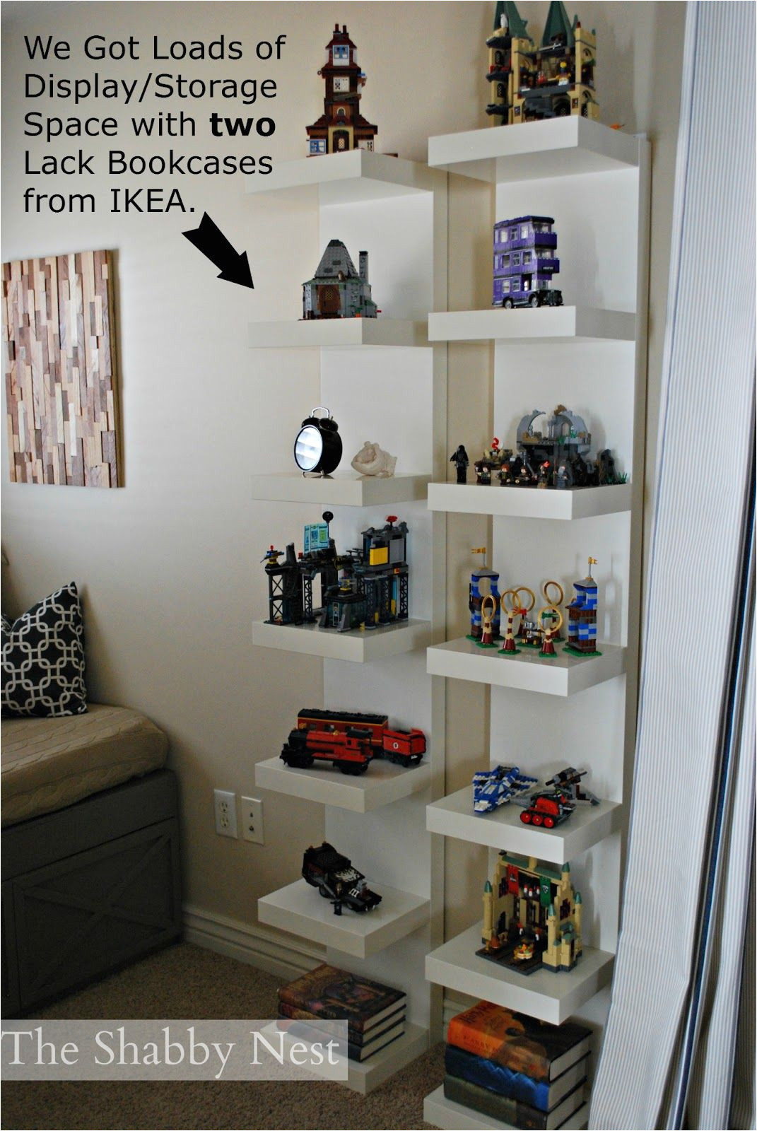 display lego collection we used lack bookcases ikea to display boy one s collection