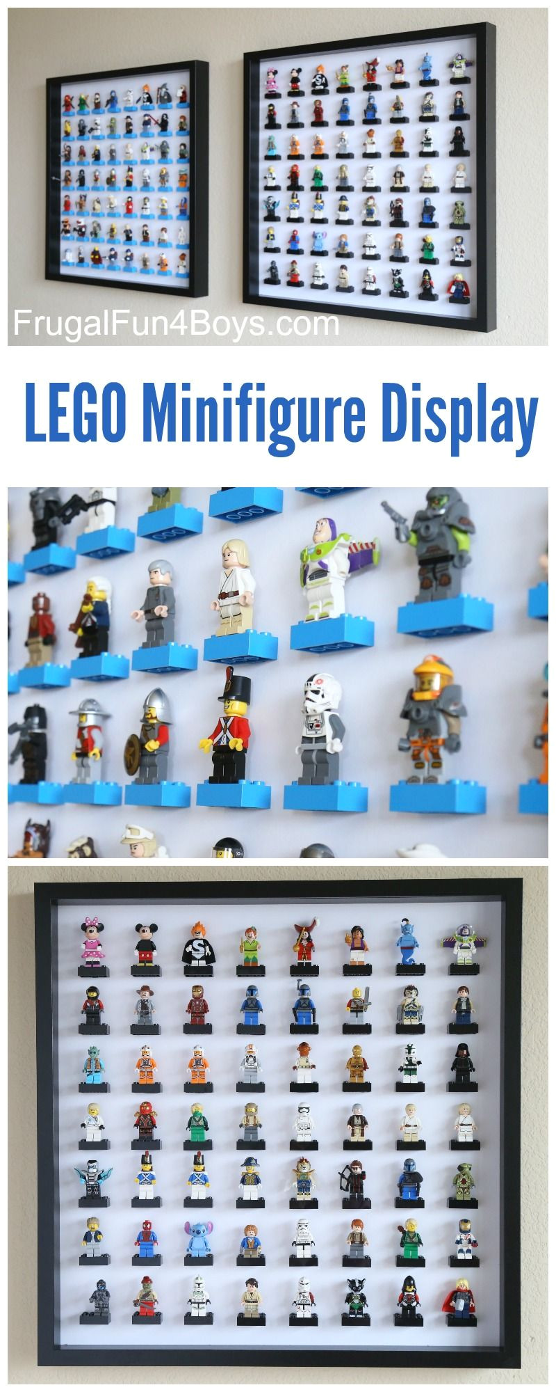 ikea frame lego minifigure display and storage