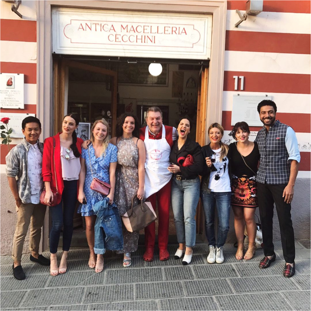 there is this special restaurant officina della bistecca owned by the family butcher dario cecchini who is one of the most