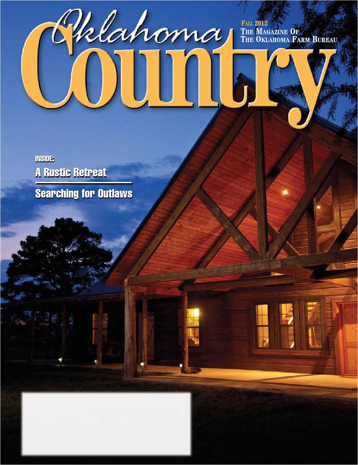 Log Cabin Kits Under $5000 Okcountryfall2012 by Oklahoma Farm Bureau issuu