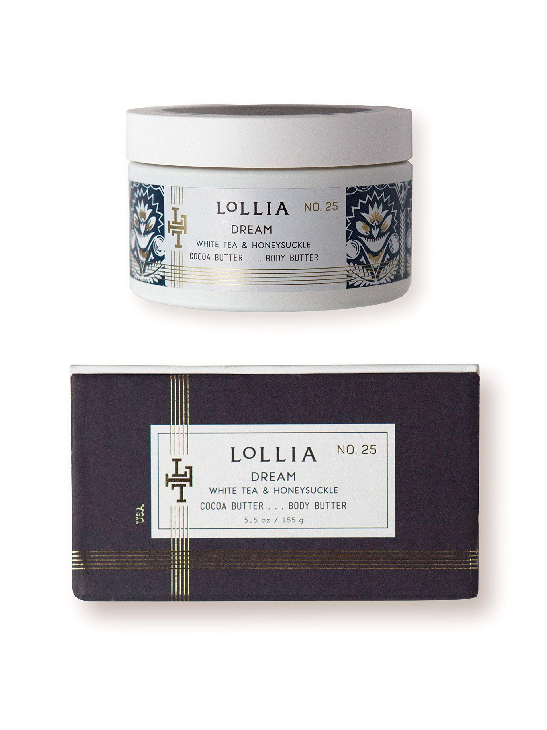 lollia dream whipped body butter margot elena s white tea honeysuckle body cream 5 5 oz