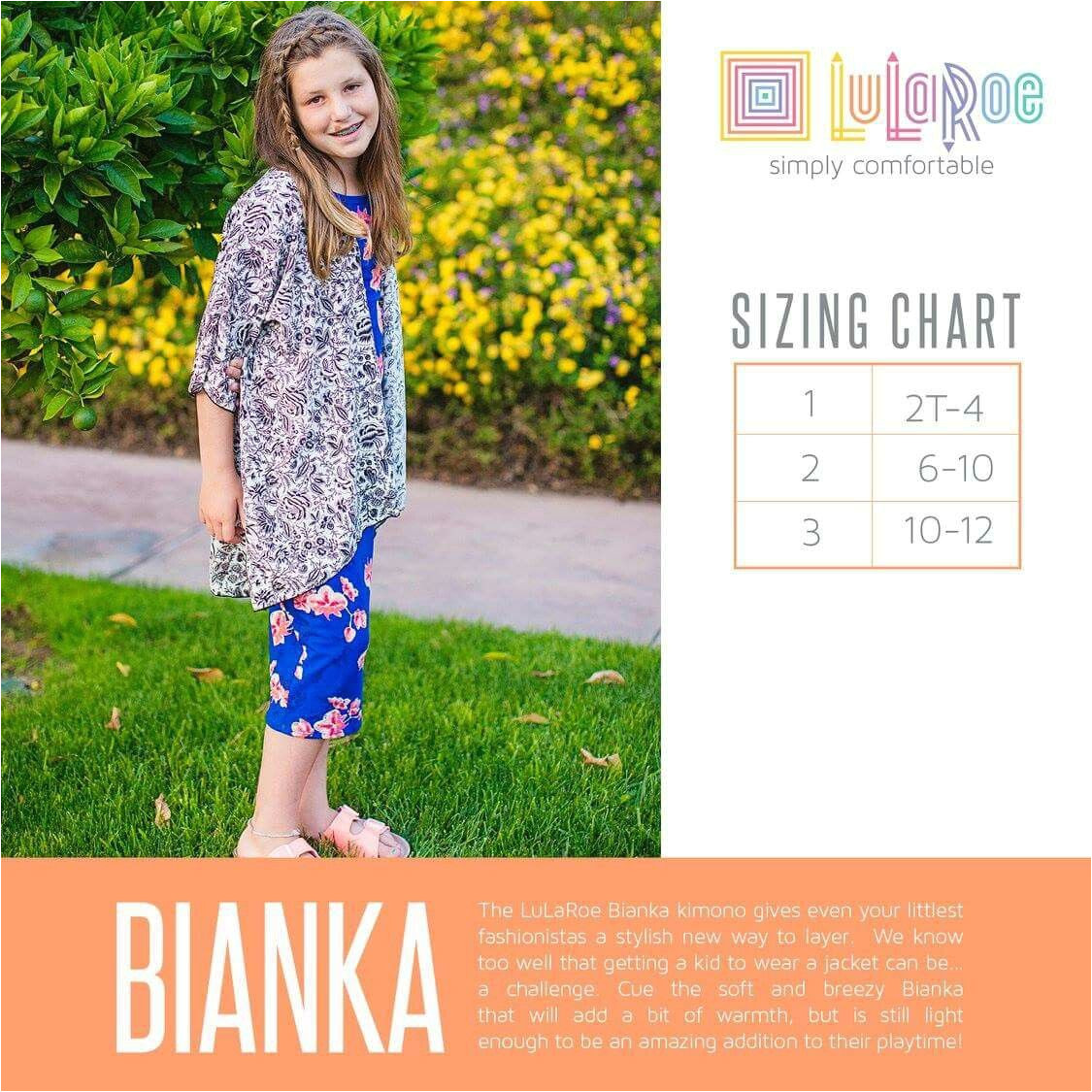 lularoe bianka size chart shop the lularoe kids collection now with shanel https