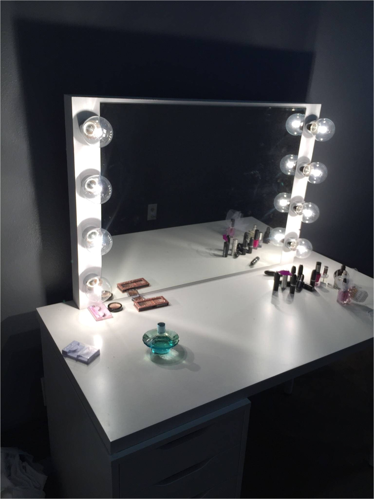 hollywood vanity mirror perfect for ikea vanity bulbs not included