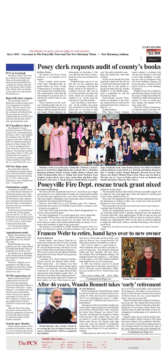 the posey county news january 11 2011 by the posey county news issuu
