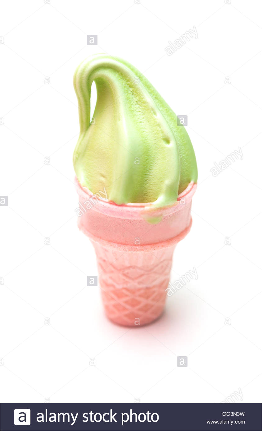 mini ice cream on white stock image