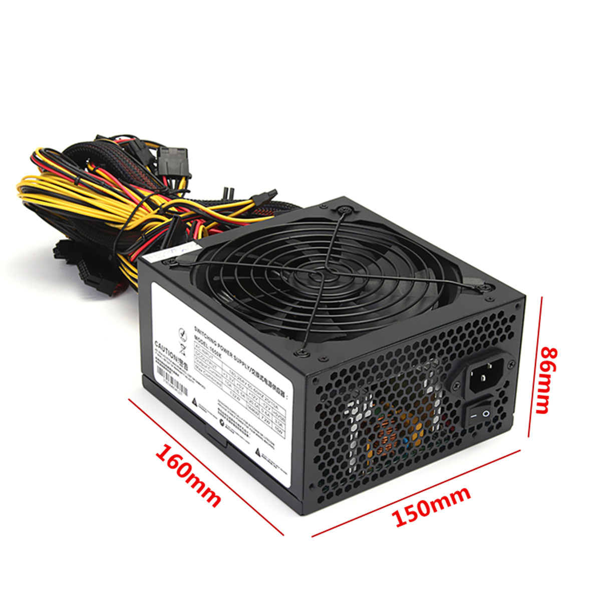 1650w power supply for 6gpu eth rig ethereum coin miner mining bitcoin