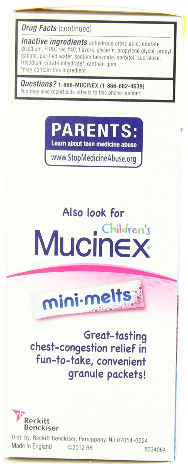 amazon com mucinex children s multi symptom cold relief liquid very berry 6 8oz pack of 4 health personal care