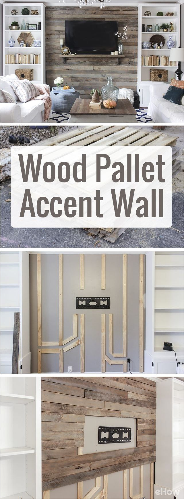 how to create a wood pallet accent wall