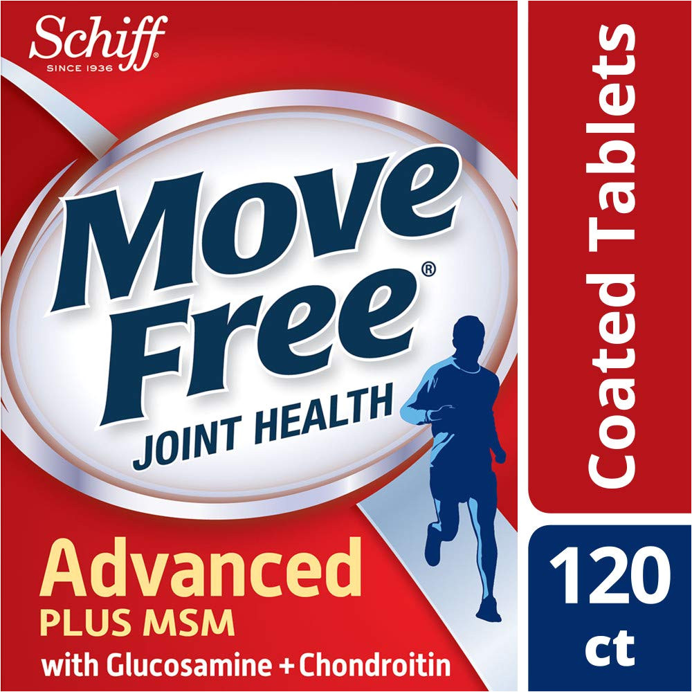 amazon com move free advanced plus msm 120 tablets joint health supplement with glucosamine and chondroitin health personal care