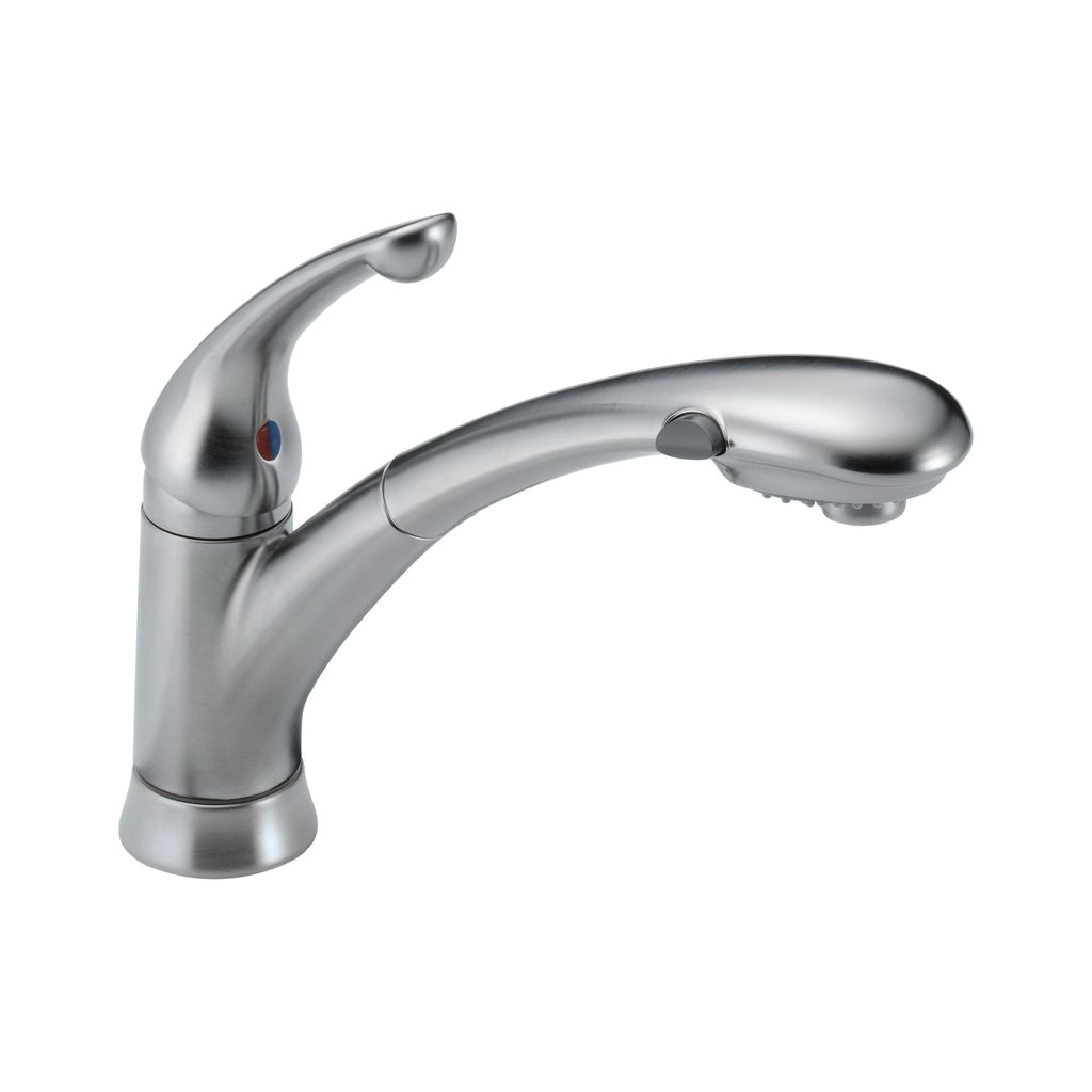 Non Removable Faucet Aerator Delta 470 Signature Single Handle Pull Out Kitchen Faucet Arctic