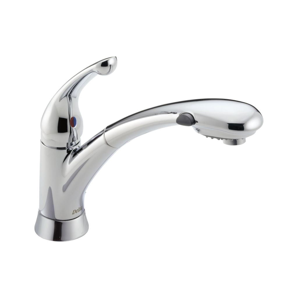 delta 470 signature single handle pull out kitchen faucet chrome home comfort centre