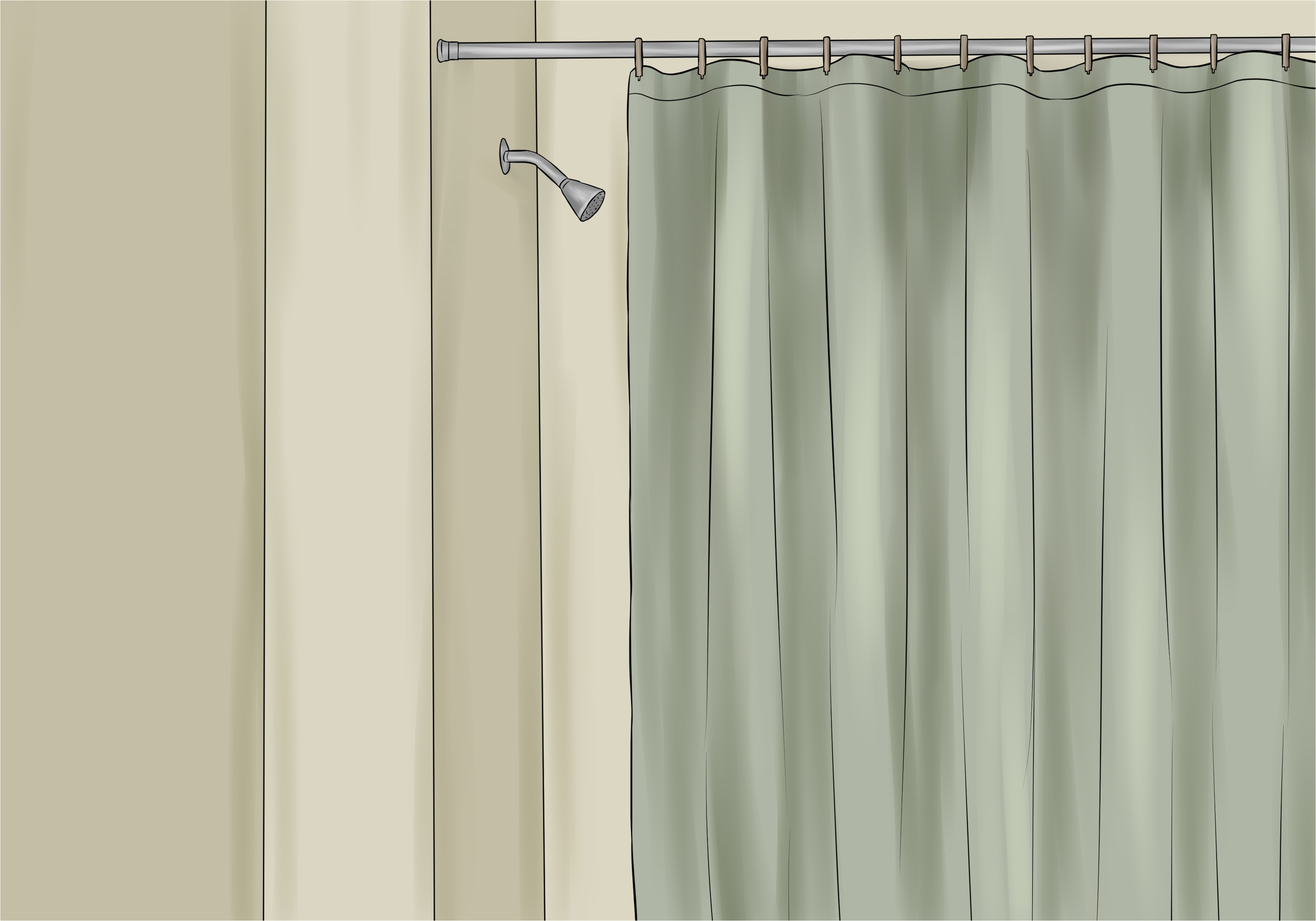 Outdoor Curtain Rod with Post Set How to Install A Shower Curtain 15 Steps with Pictures
