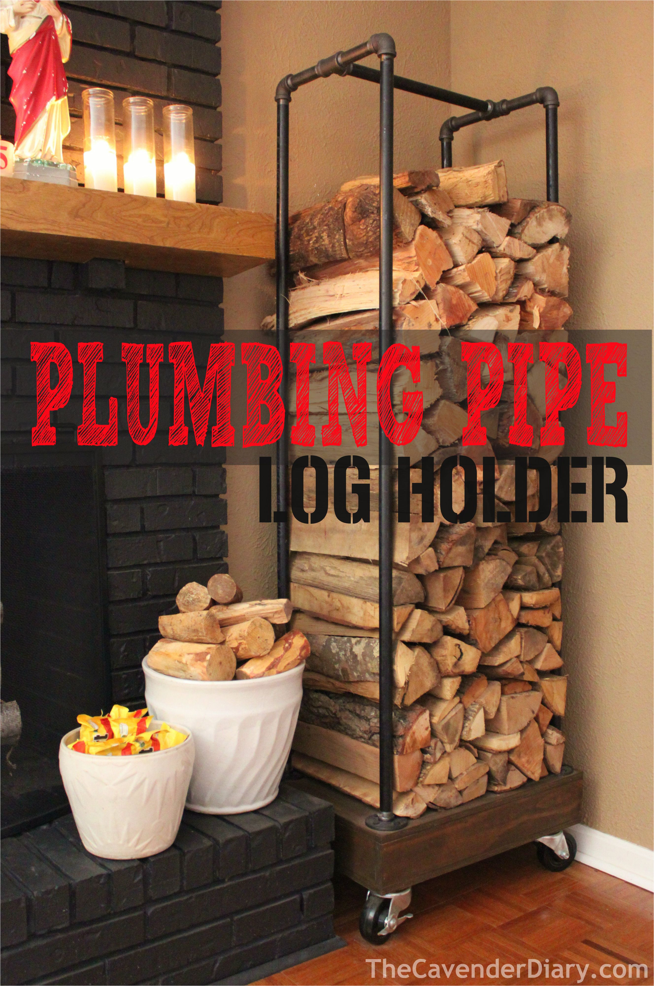 diy rolling log holder made from plumbing pipes thecavenderdiary com