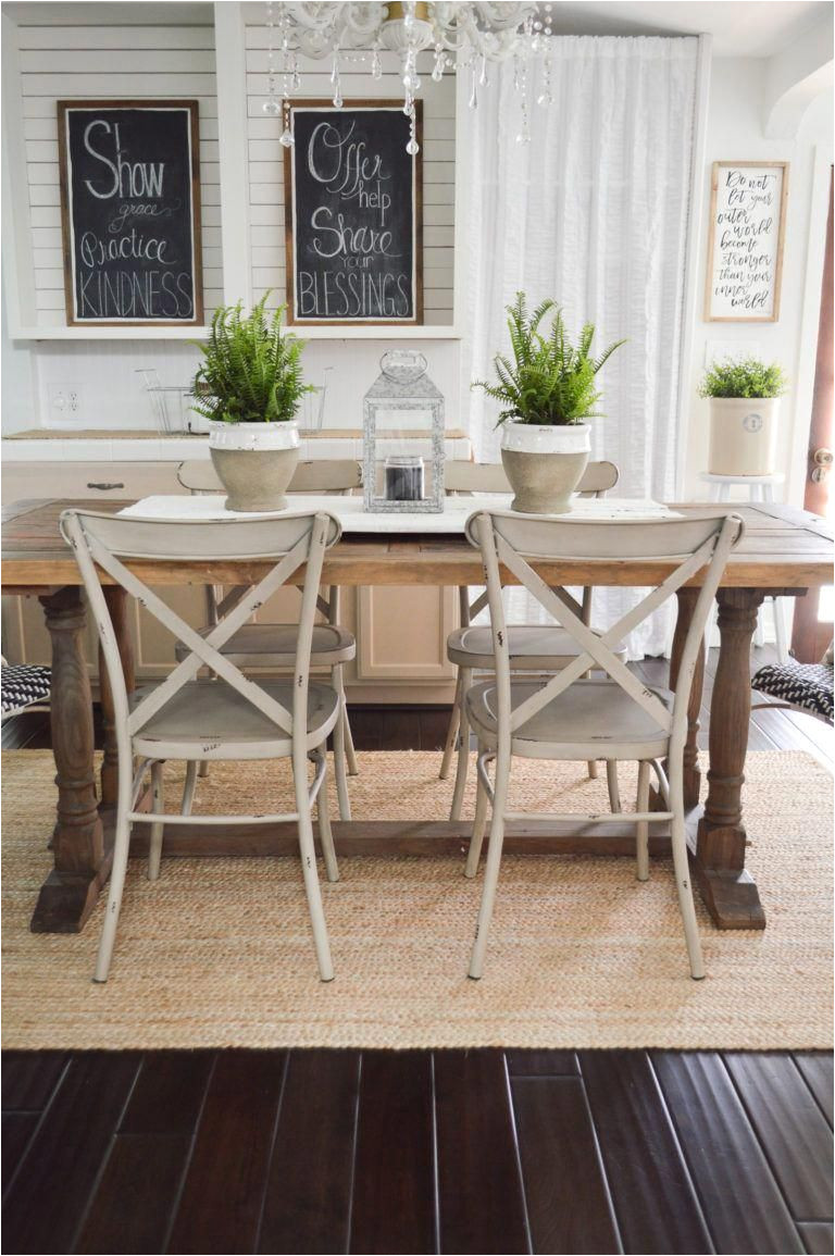 outdoor in spring home decor and furniture ideas sponsored with better homes gardens at walmart shiplap chalkboard farmhouse farm table metal dining