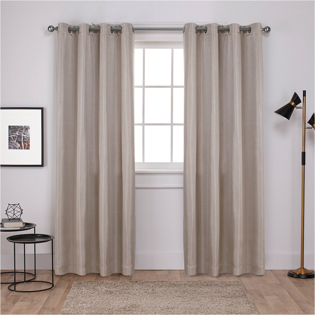 exclusive home 2 pack carling basket weave textured woven blackout window curtains white