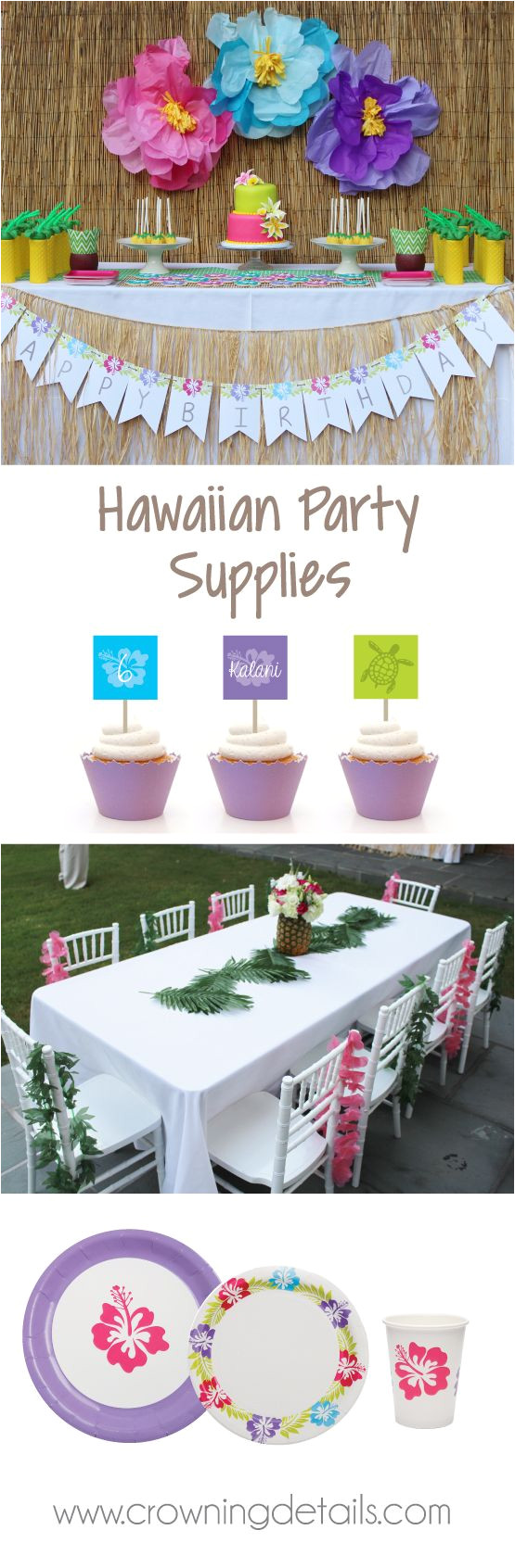 hawaiian party supplies for a luau birthday party shop the entire hawaiian theme in our