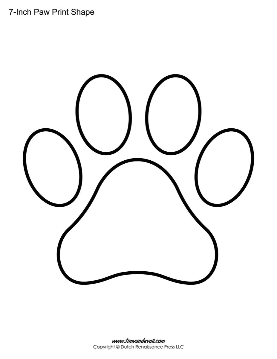 Paw Print Flower Art Paw Print Outline Paw Patrol Shape Templates String Art Templates