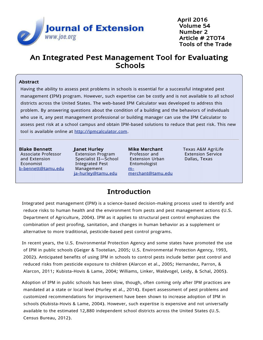 Pest Control Bryan Tx Pdf Regulating Pesticide Use In United States Schools