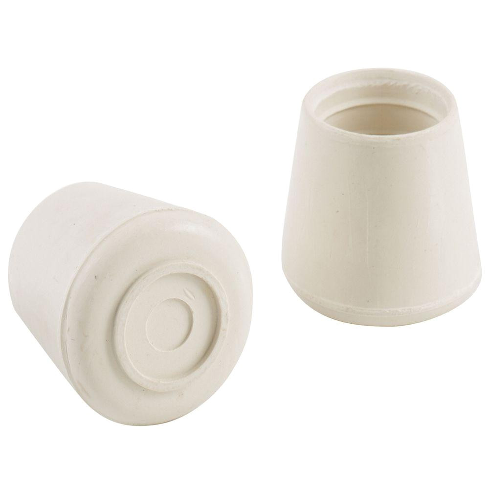 Plastic Furniture Legs Home Depot Everbilt 5 8 In Off White Rubber Leg Tips 4 Per Pack 49118 the