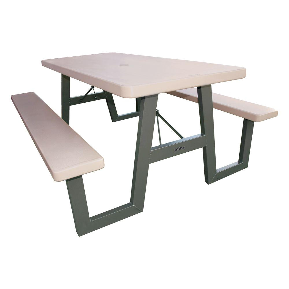 w frame folding picnic table