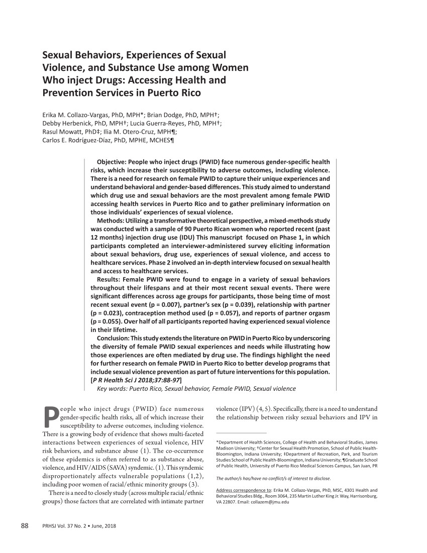 pdf needle sharing among puerto rican injection drug users in puerto rico and massachusetts place of birth and residence matter
